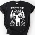 Respect the Locals (Moose) T-Shirt — Black