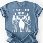 Respect the Locals (Moose) T-Shirt — Blue Jean
