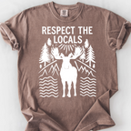 Respect the Locals (Moose) T-Shirt — Espresso