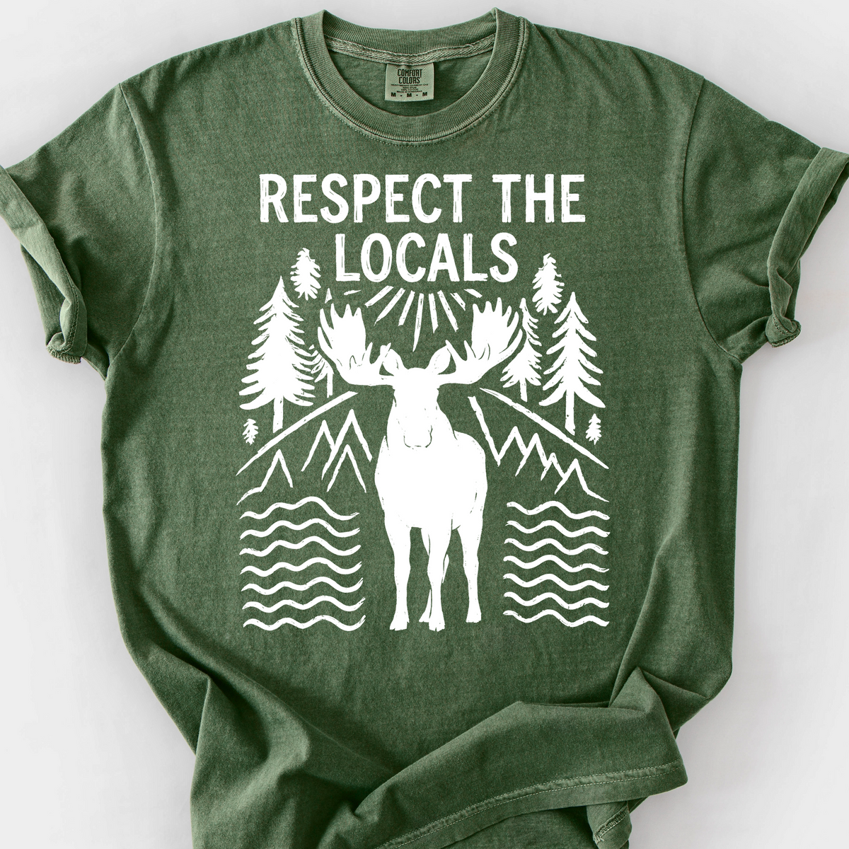Respect the Locals (Moose) T-Shirt — Moss