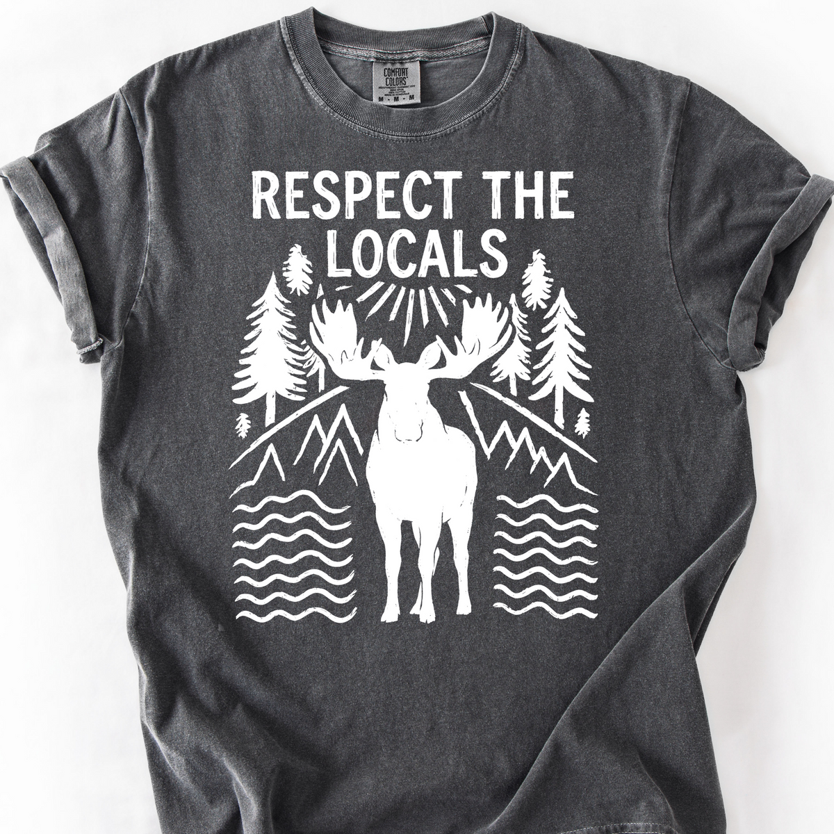 Respect the Locals (Moose) T-Shirt — Pepper