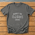 respect the locals multi handwritten mar T-Shirt — Pepper