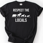 Respect the Locals (Silhouette) T-Shirt — Black