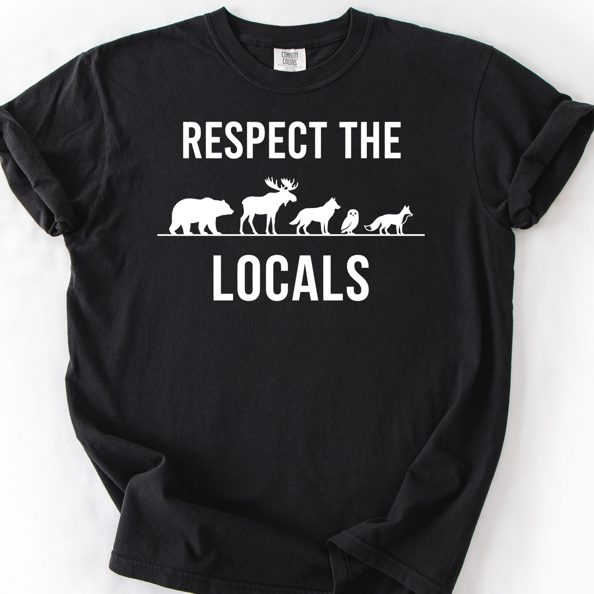 Respect the Locals (Silhouette) T-Shirt — Black