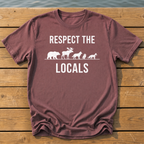respect the locals multi minimal silhoue T-Shirt — Brick