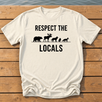 respect the locals multi minimal silhoue T-Shirt — Ivory
