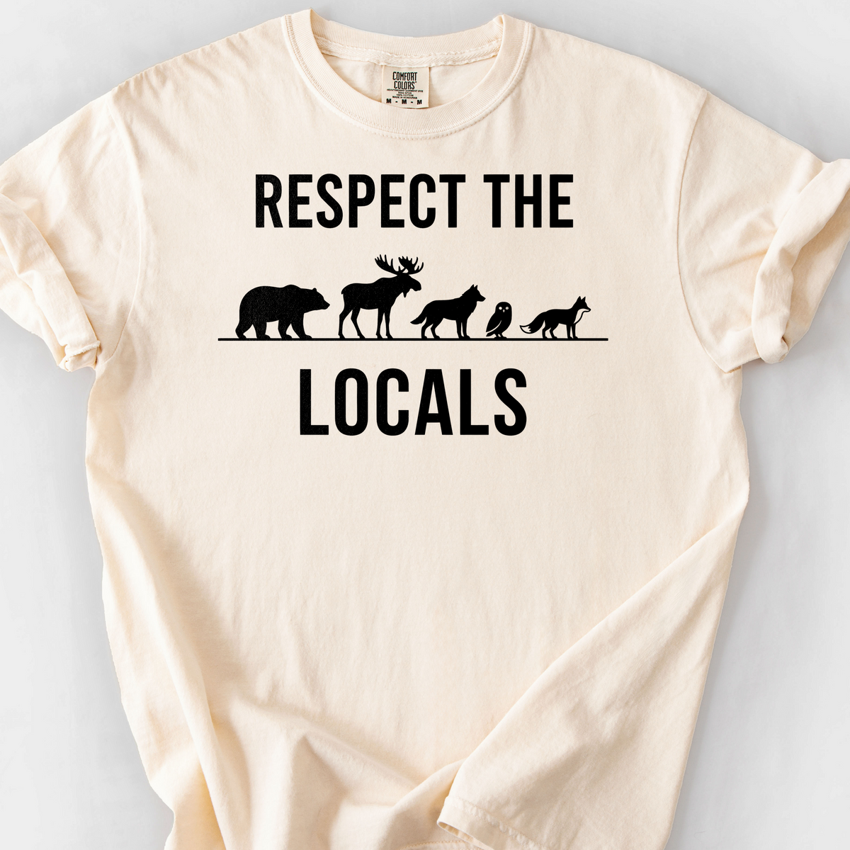 Respect the Locals (Silhouette) T-Shirt — Ivory