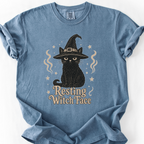 Resting Witch Face T-Shirt — Blue Jean