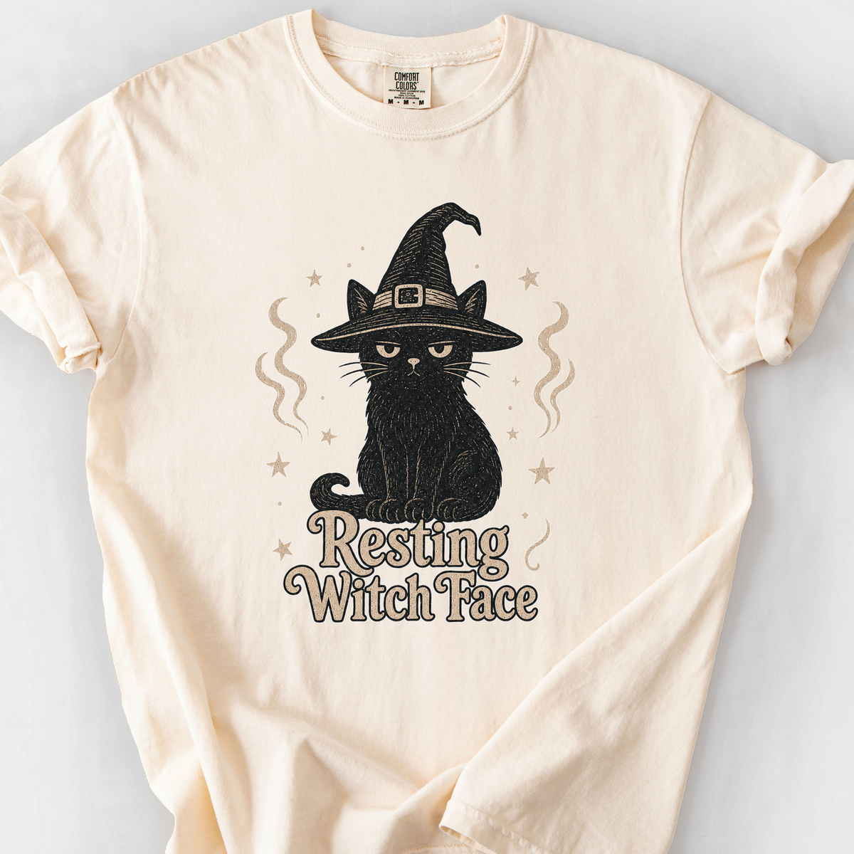 Resting Witch Face T-Shirt — Ivory