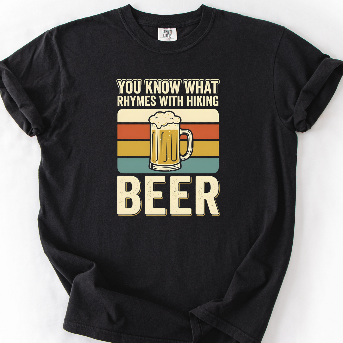 Rhymes With Hiking T-Shirt — Black