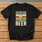 Rhymes With Hiking T-Shirt — Black