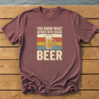 Rhymes With Hiking T-Shirt — Brick