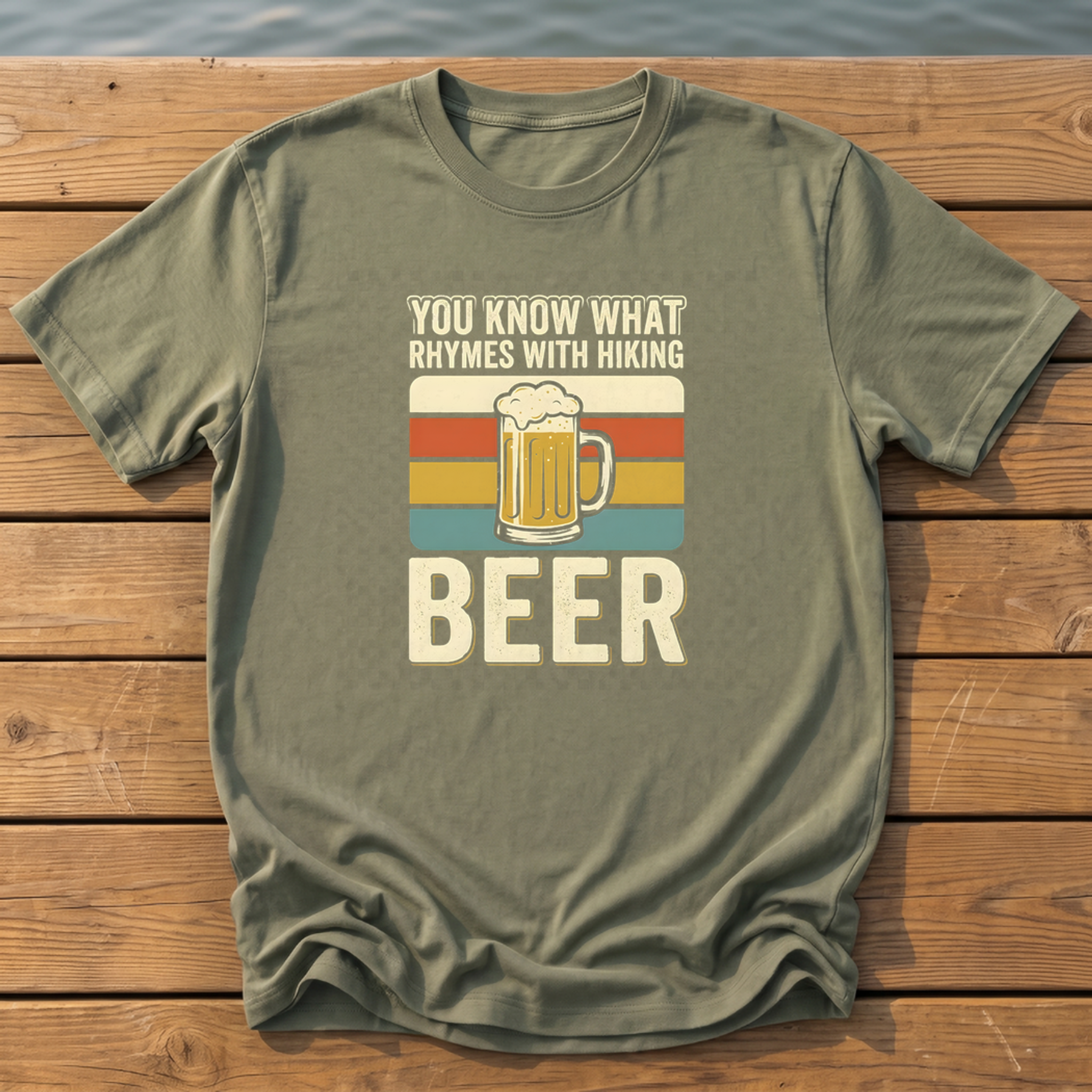 Rhymes With Hiking T-Shirt — Moss