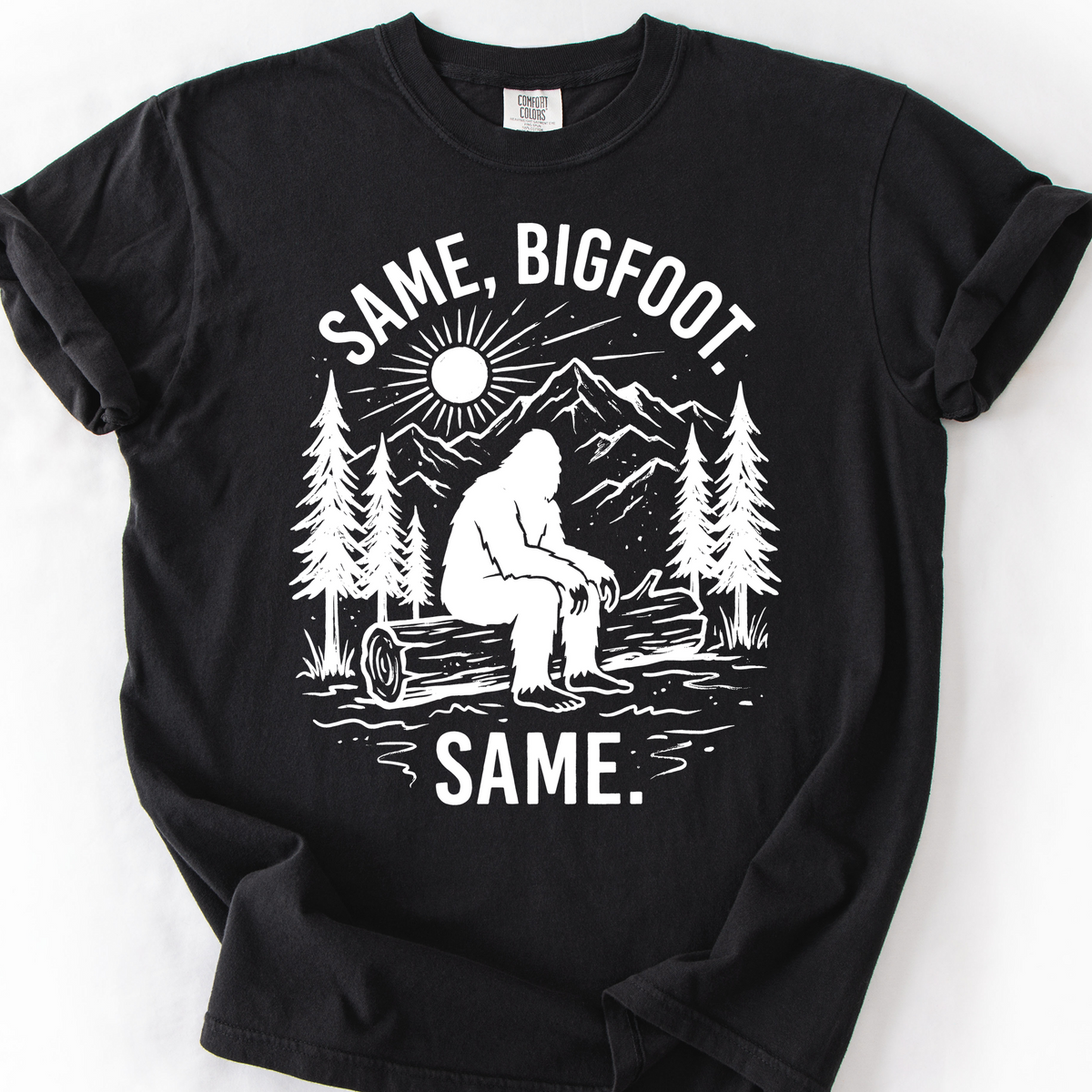 Same Bigfoot Same T-Shirt — Black