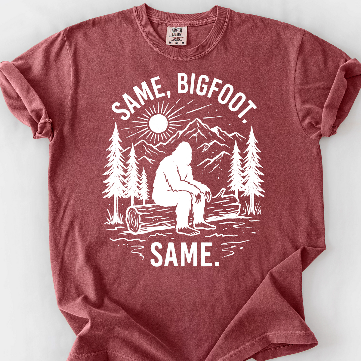 Same Bigfoot Same T-Shirt — Brick