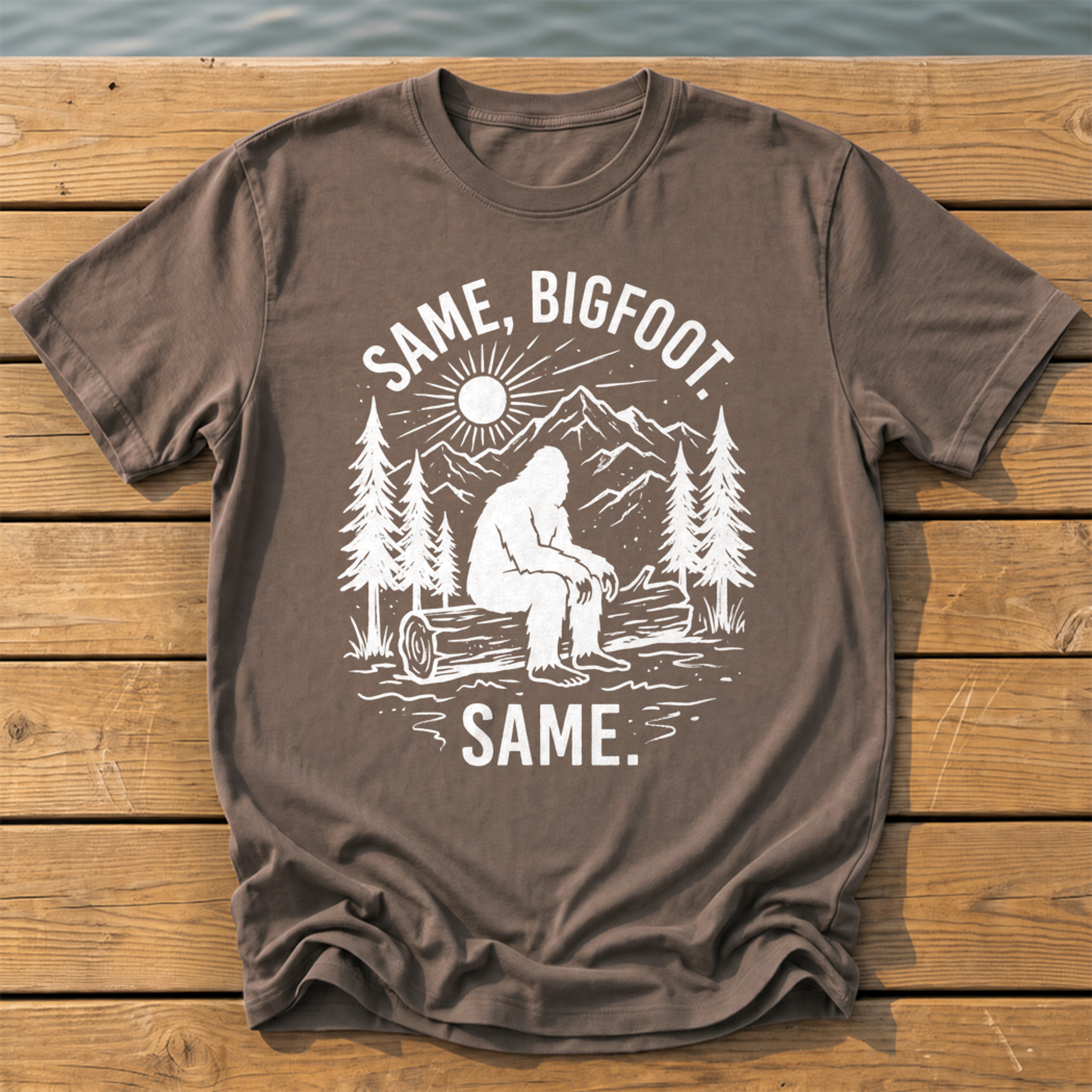 Same Bigfoot Same T-Shirt — Espresso
