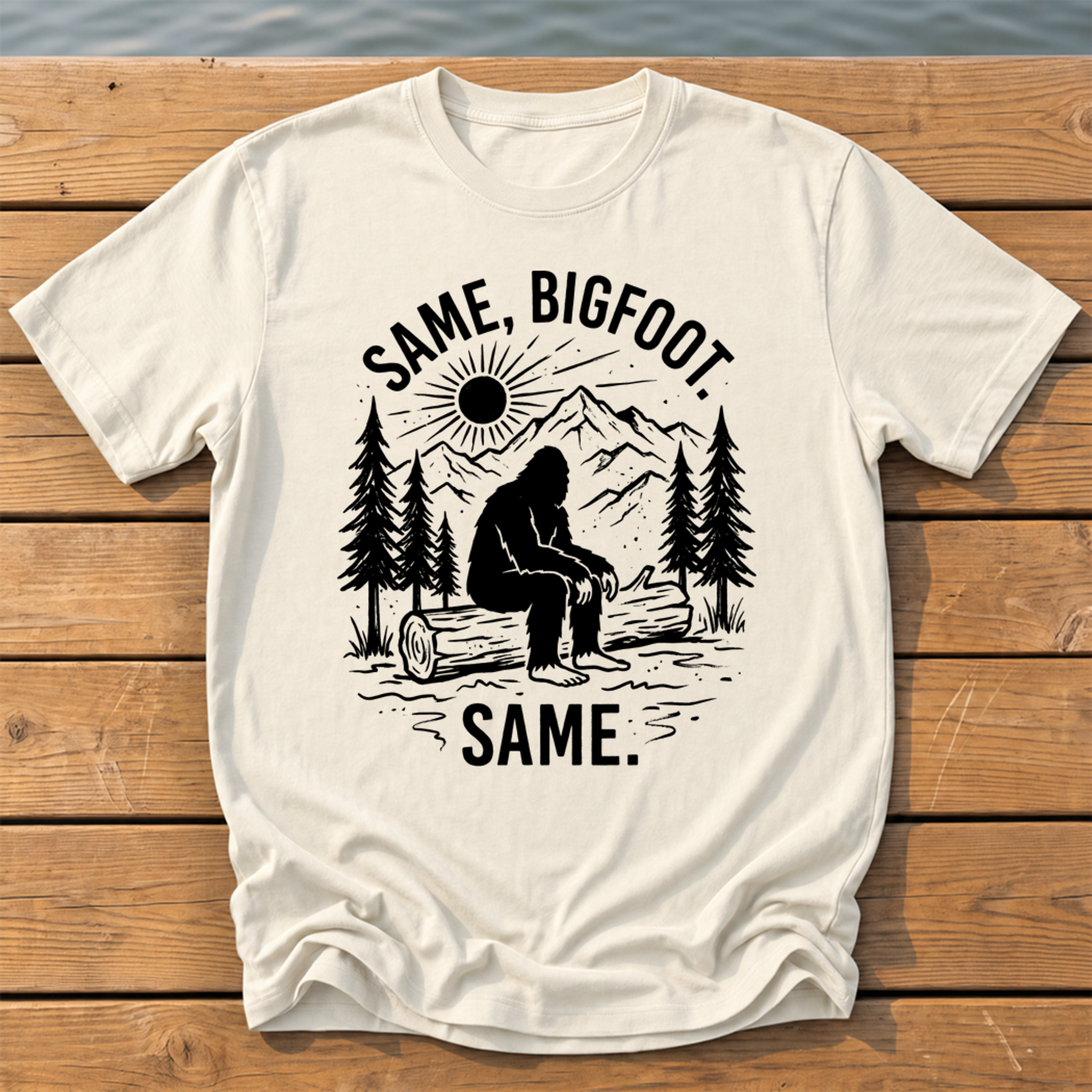 Same Bigfoot Same T-Shirt — Ivory