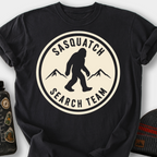 Sasquatch Search Team T-Shirt — Black