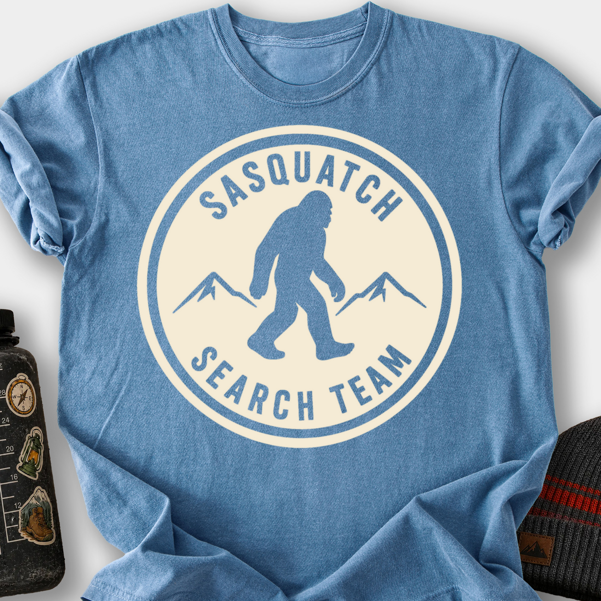 Sasquatch Search Team T-Shirt — Blue Jean