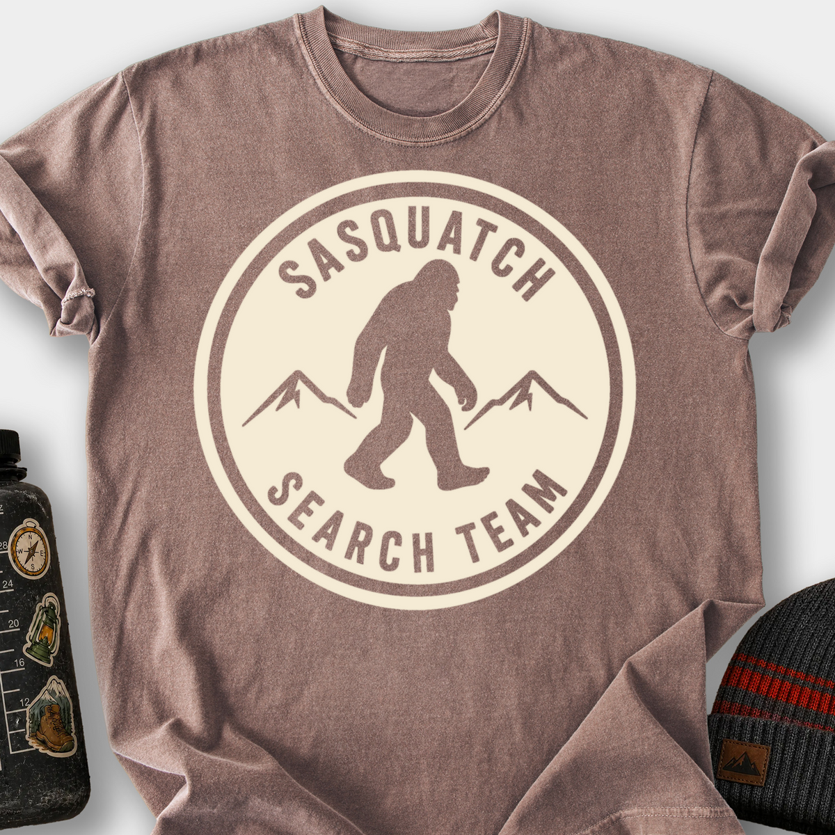 Sasquatch Search Team T-Shirt — Espresso