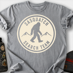 Sasquatch Search Team T-Shirt — Grey