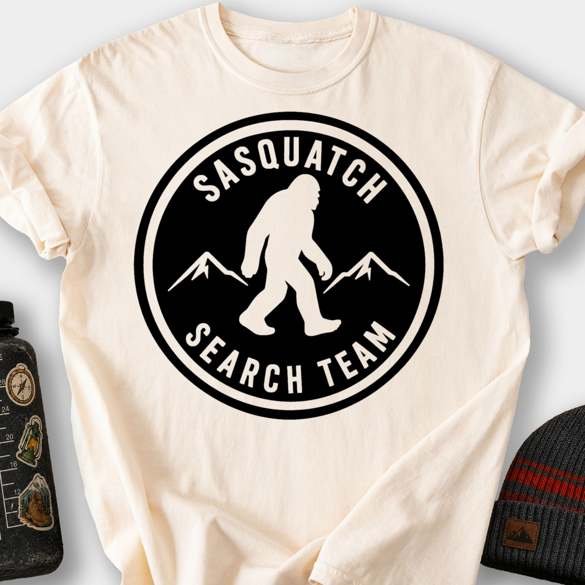 Sasquatch Search Team T-Shirt — Ivory