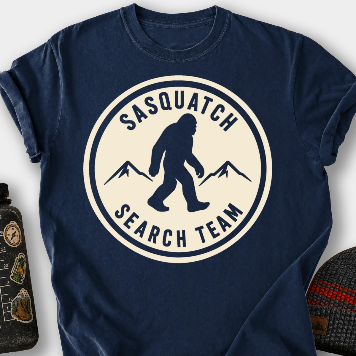 Sasquatch Search Team T-Shirt — Navy