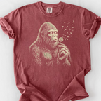 Sasquatch Wishes T-Shirt — Brick
