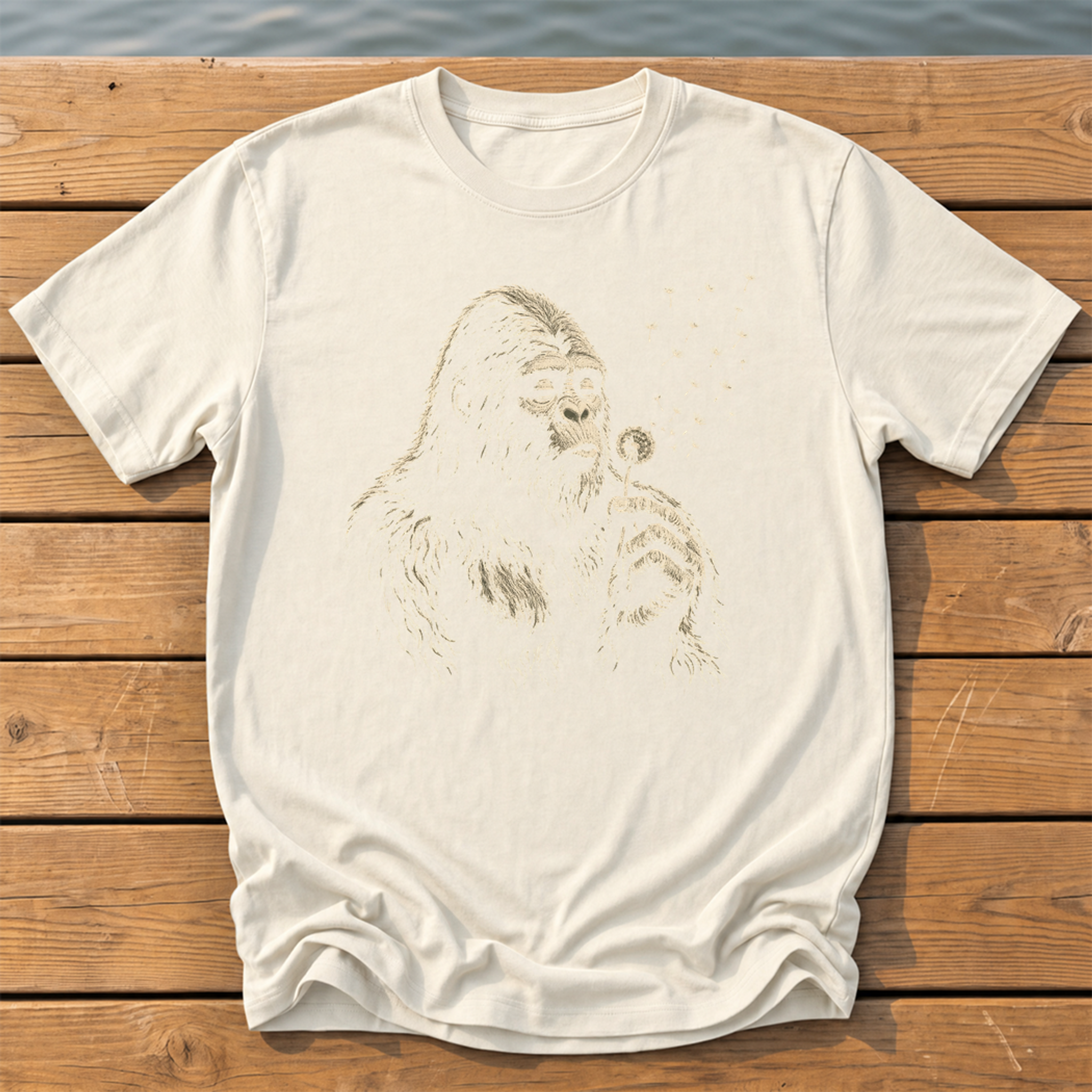 Sasquatch Wishes T-Shirt — Ivory