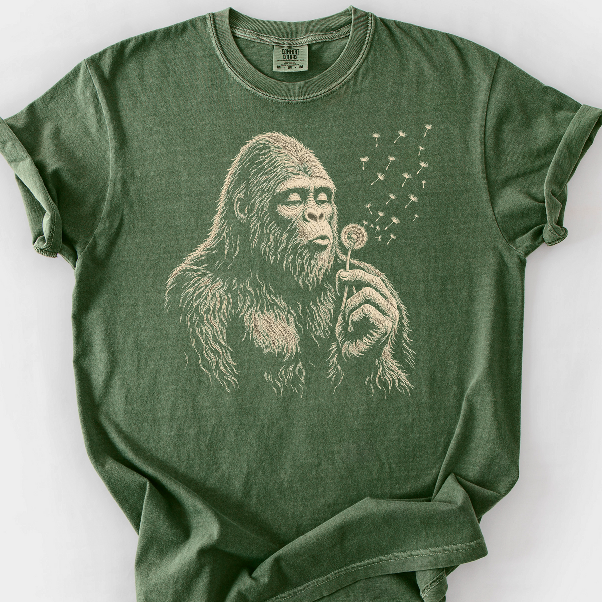 Sasquatch Wishes T-Shirt — Moss