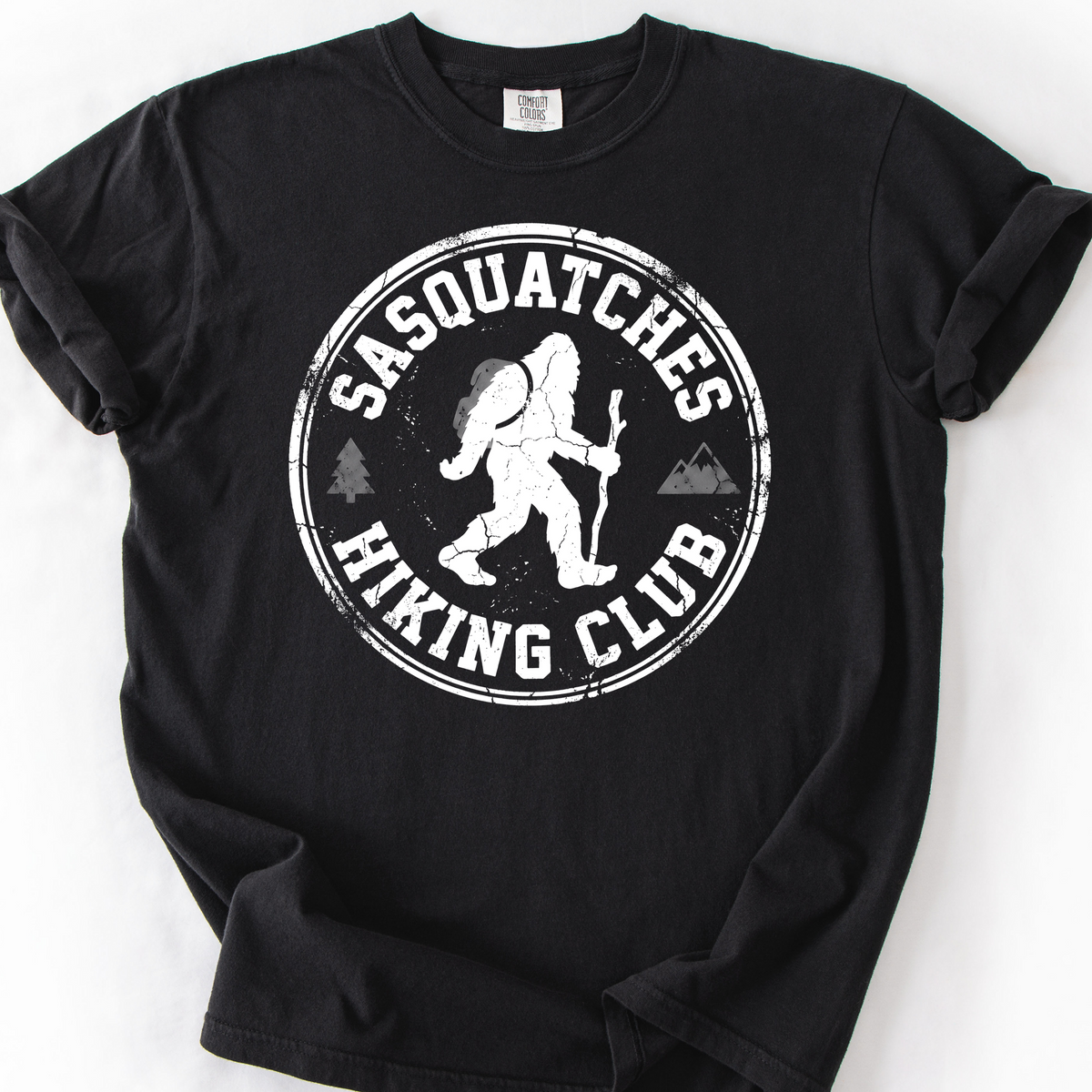 Sasquatches Hiking Club T-Shirt — Black