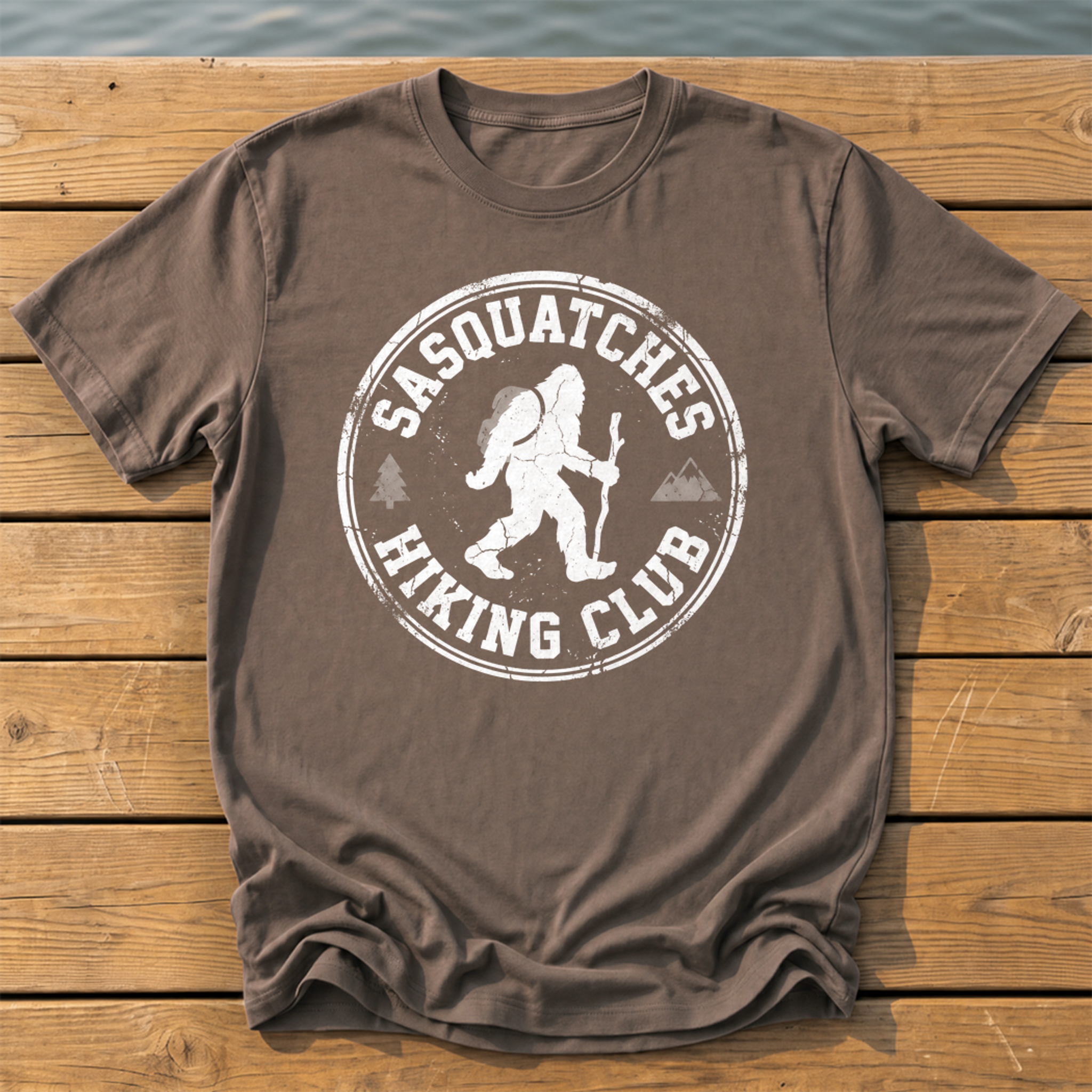 Sasquatches Hiking Club T-Shirt — Espresso