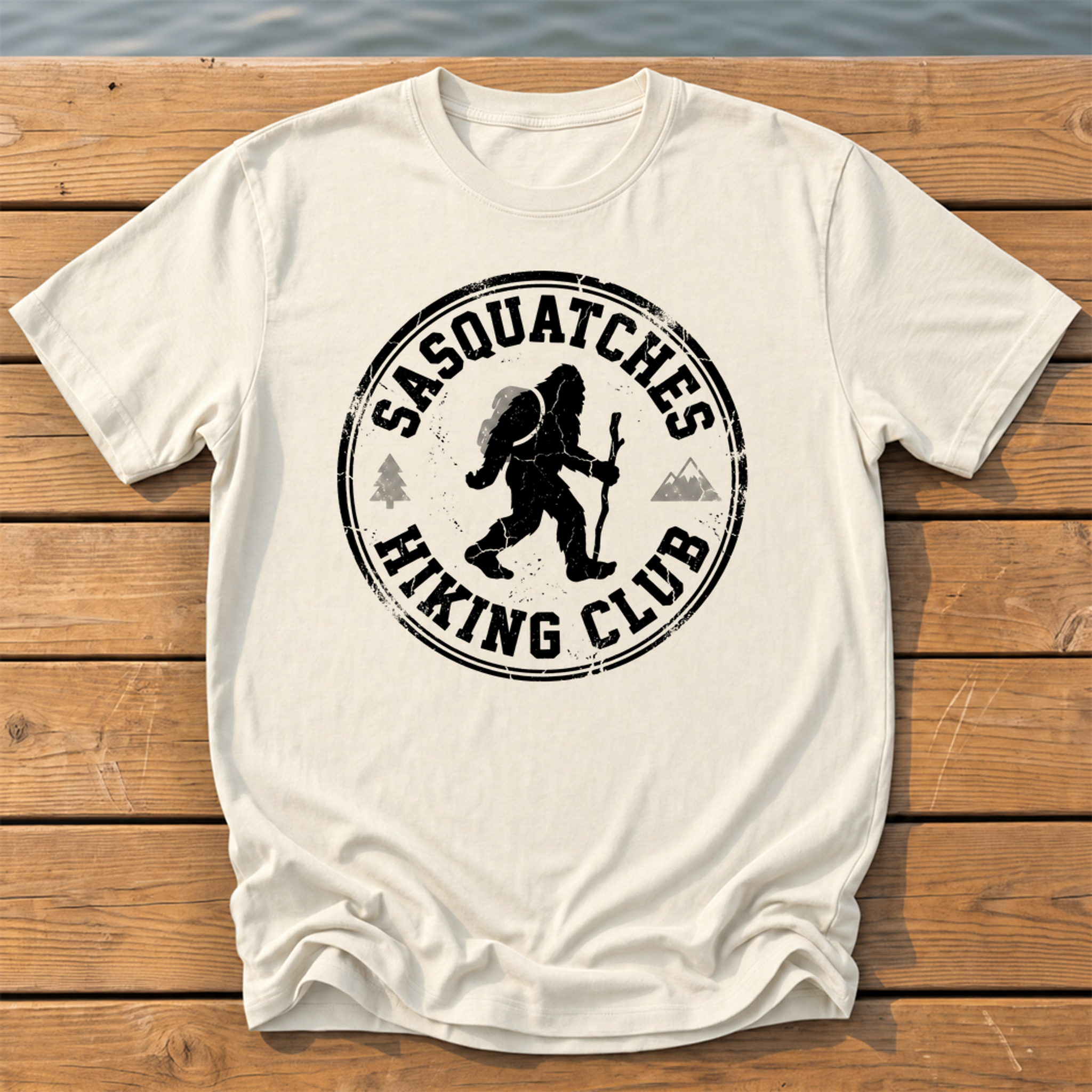 Sasquatches Hiking Club T-Shirt — Ivory
