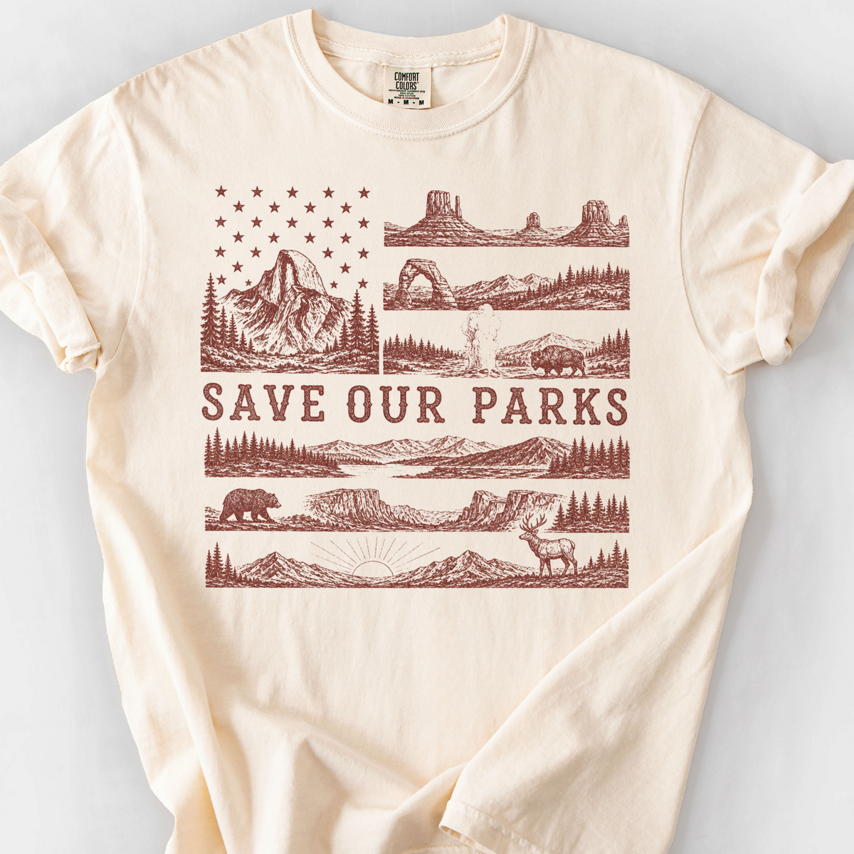 Save Our Parks T-Shirt — Ivory