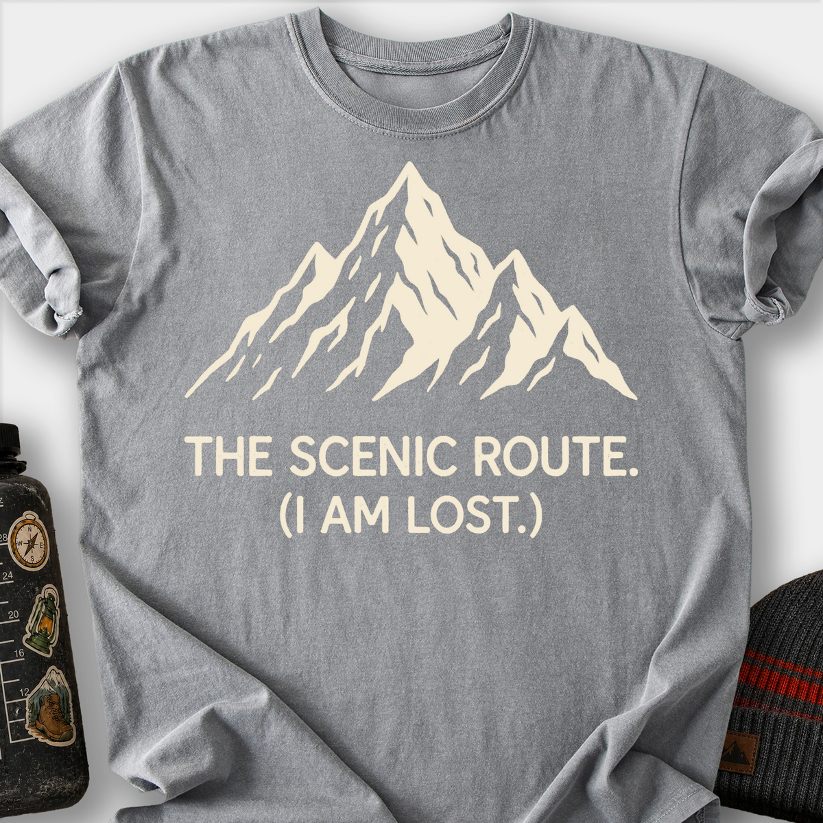 The Scenic Route T-Shirt — Grey