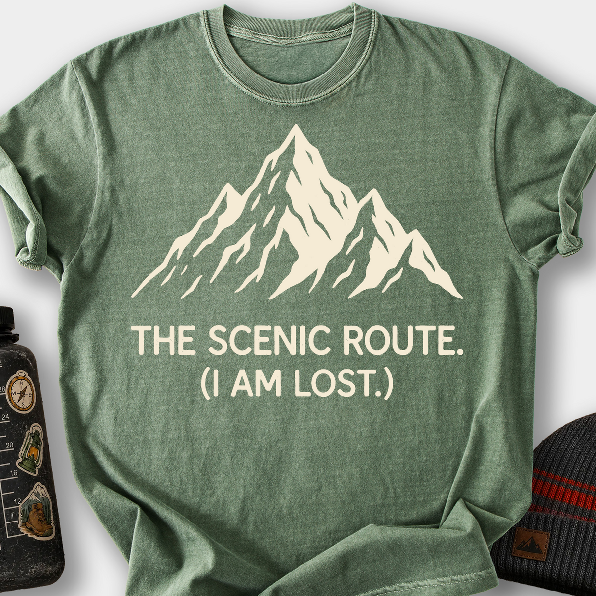 The Scenic Route T-Shirt — Moss