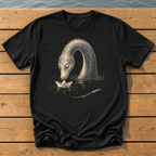 Sea Creature Paper Boat T-Shirt — Black