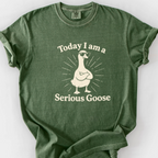 Serious Goose (Sunglasses) T-Shirt — Moss
