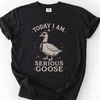 Serious Goose T-Shirt — Black