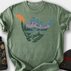 Shaka Landscape T-Shirt — Moss
