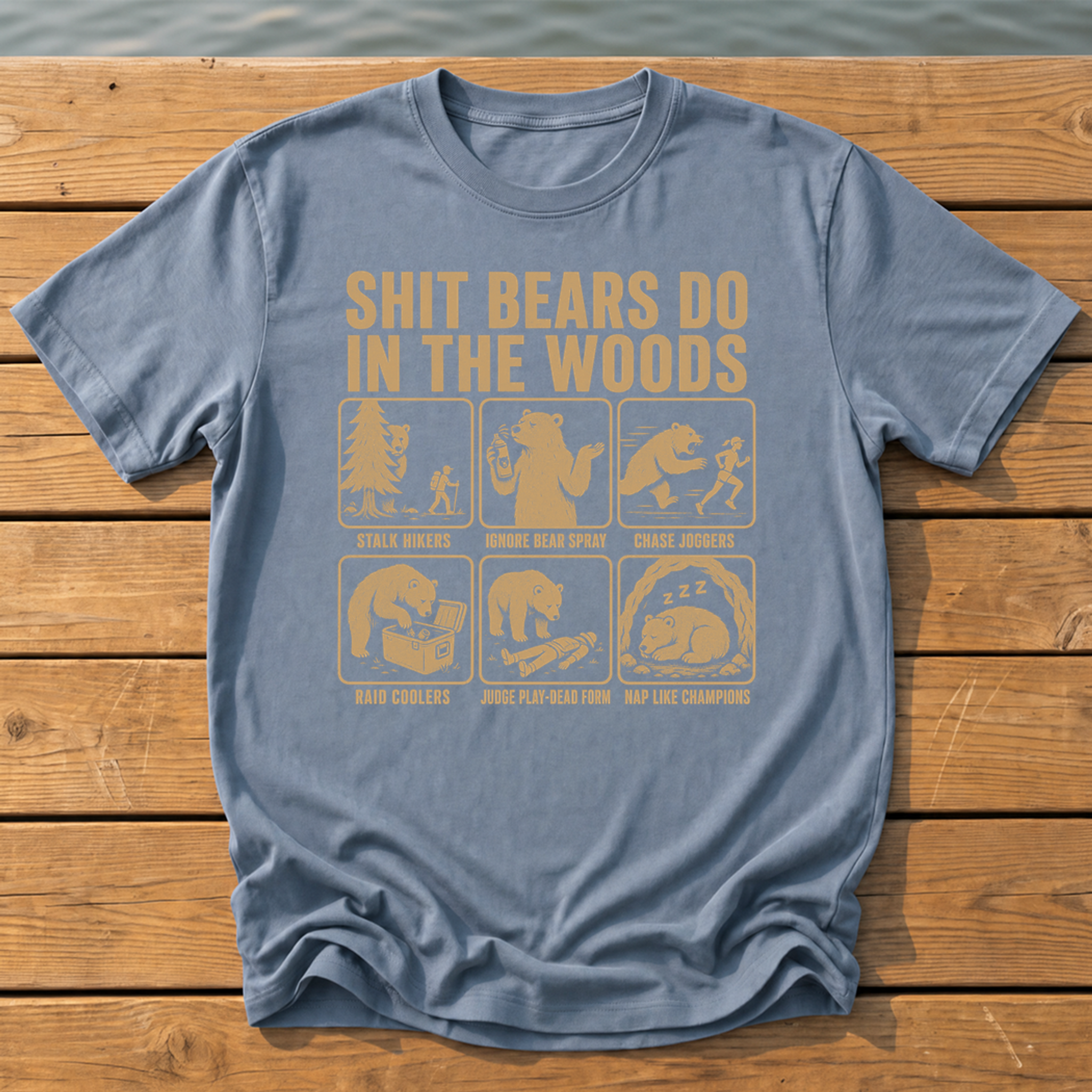 Shit Bears Do T-Shirt — Blue Jean