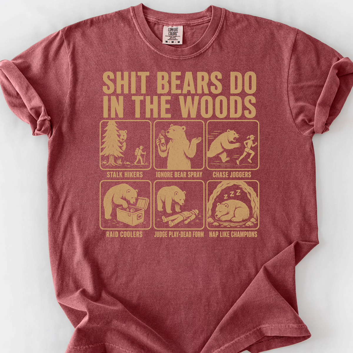 Shit Bears Do T-Shirt — Brick
