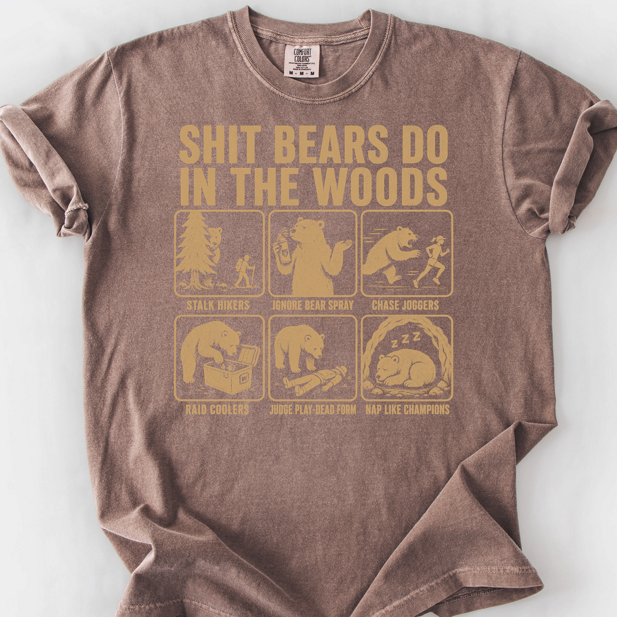 Shit Bears Do T-Shirt — Espresso