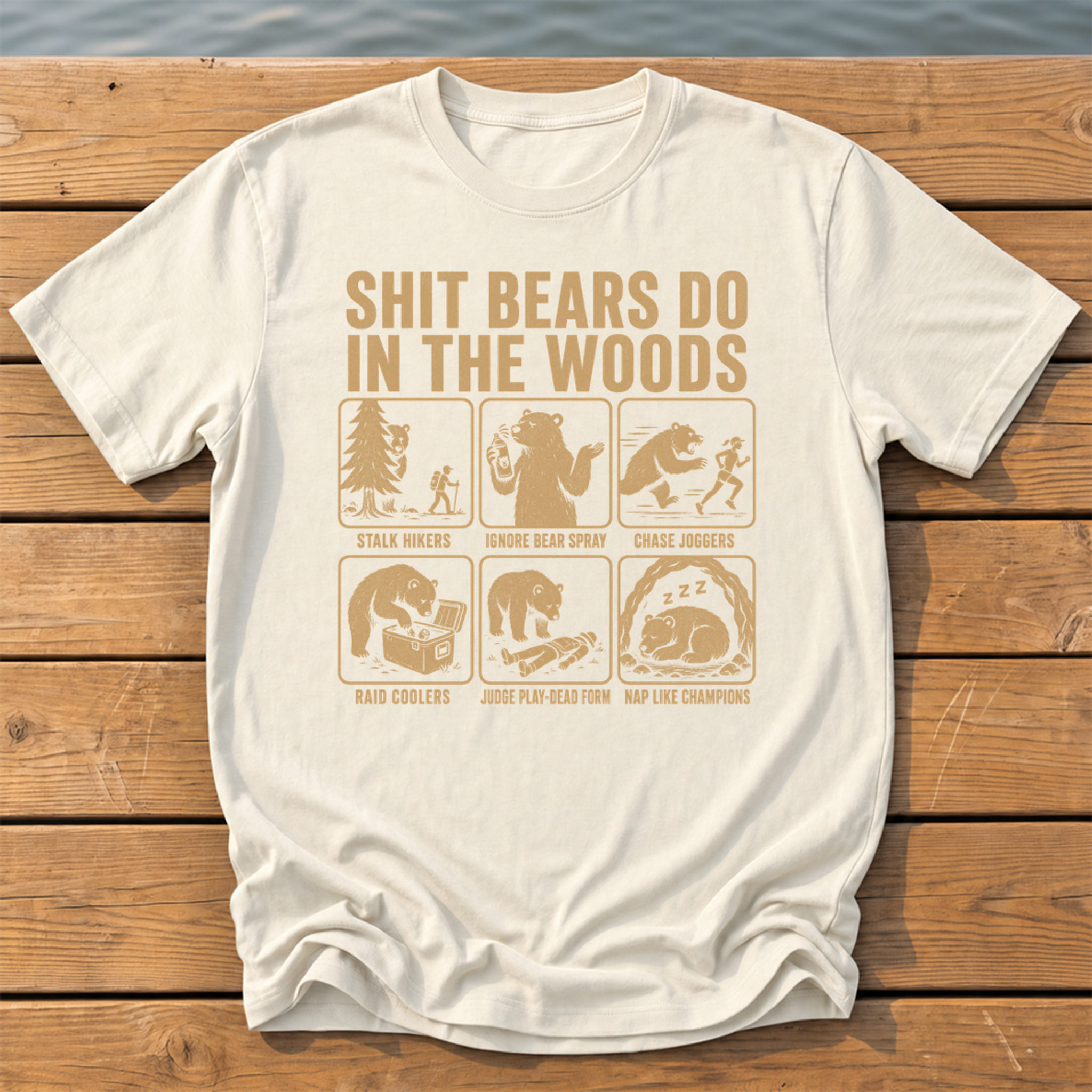 Shit Bears Do T-Shirt — Ivory