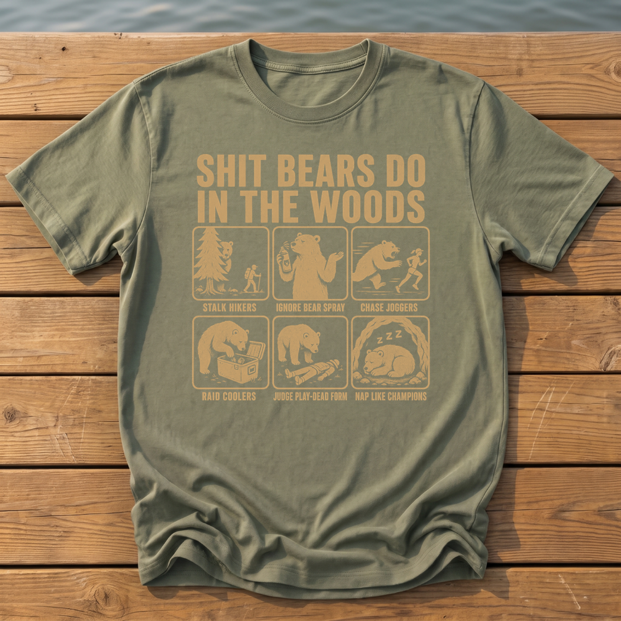 Shit Bears Do T-Shirt — Moss