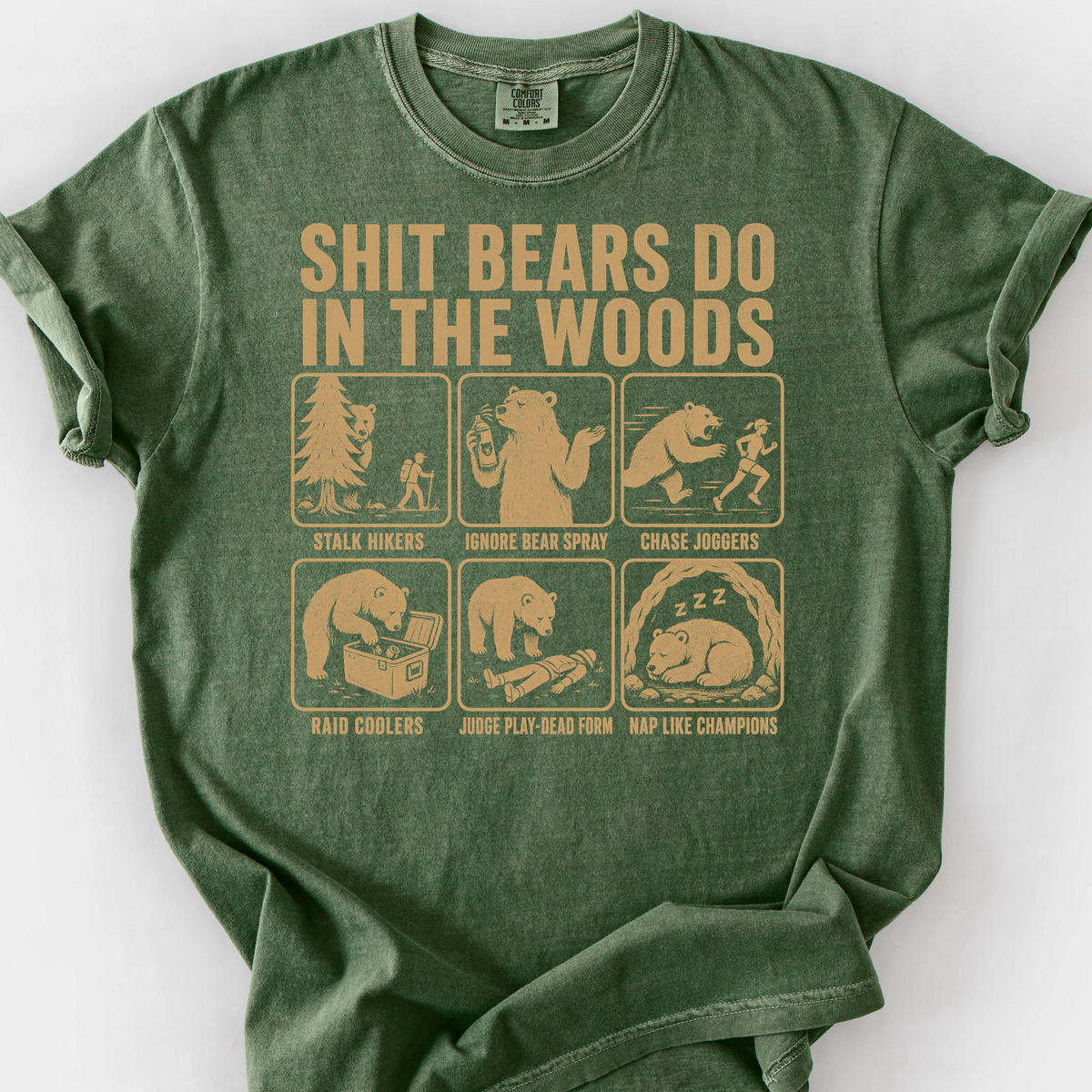 Shit Bears Do T-Shirt — Moss