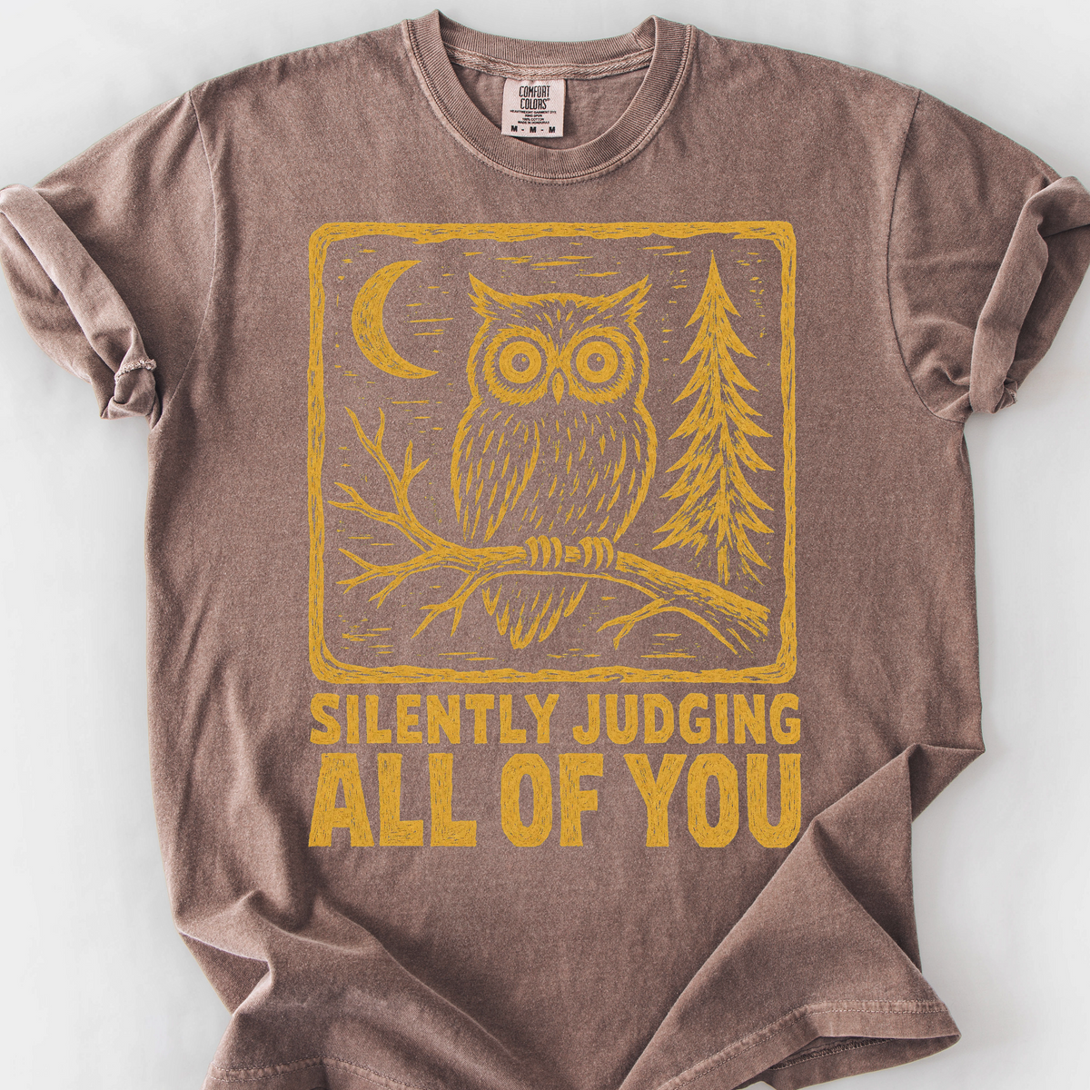 Silently Judging All Of You T-Shirt — Espresso