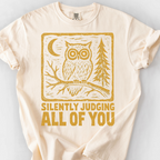 Silently Judging All Of You T-Shirt — Ivory
