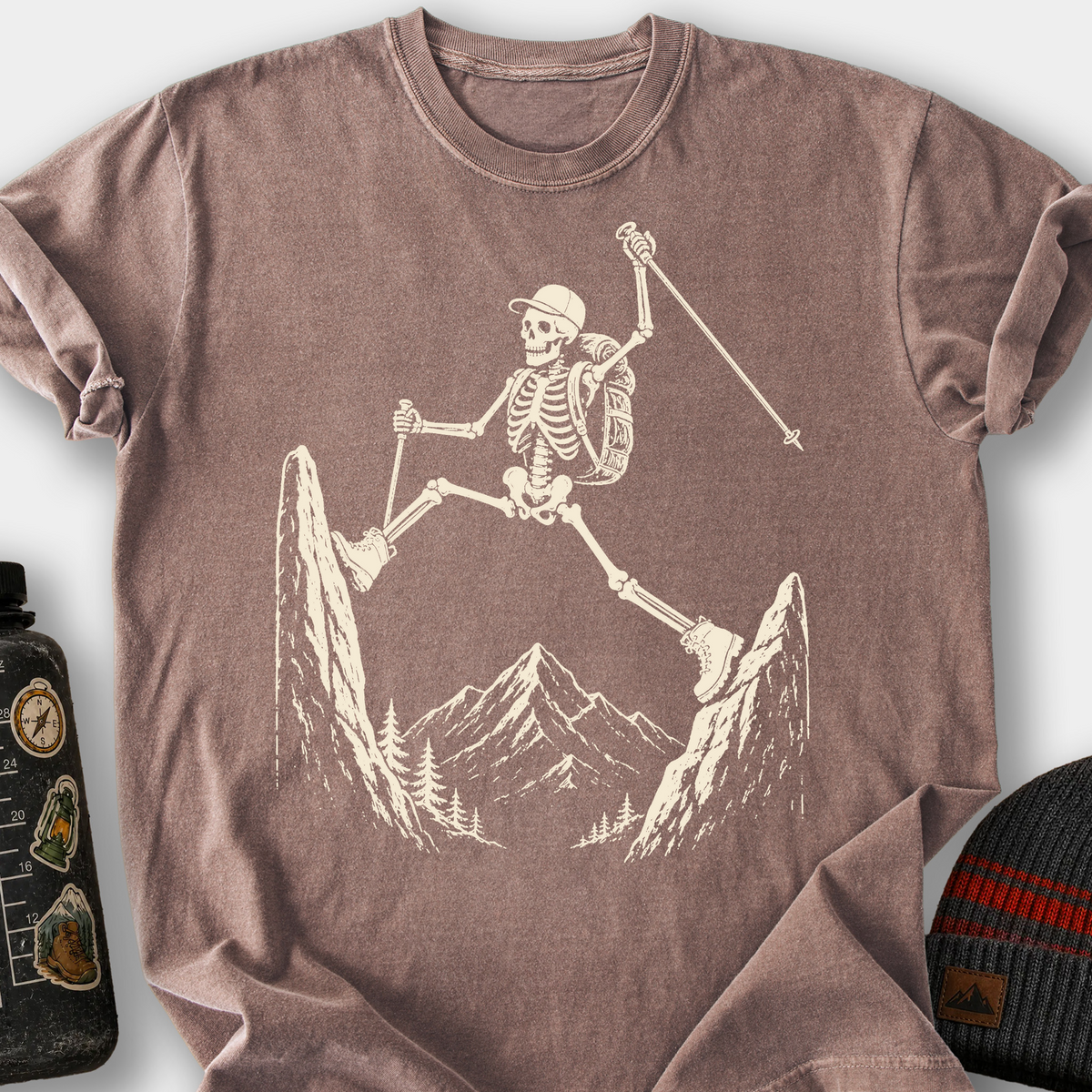 Skeleton Splits T-Shirt — Espresso