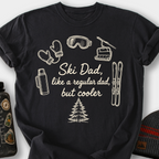 Ski Dad (Gear Ring) T-Shirt — Black